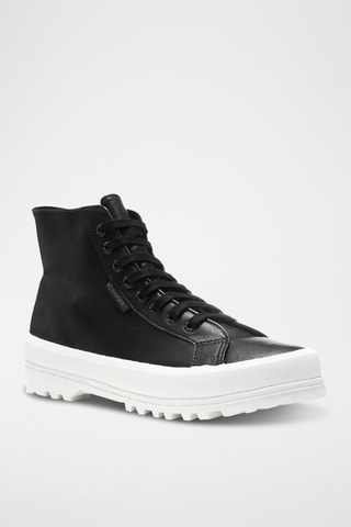 Baskets montantes en cuir 2341-ALPINA NAPPA - Noir