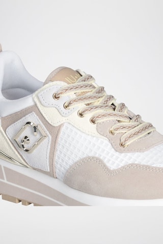 Baskets en nubuck Maxi Wonder - Blanc et beige