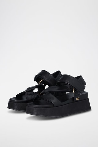 Sandales plateformes Frida - Noir