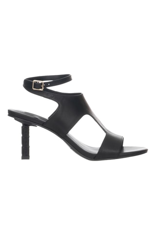 Sandales à talons en cuir Ale - Noir