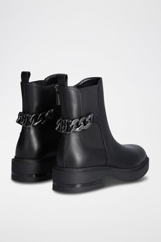 Bottines en cuir - Noir