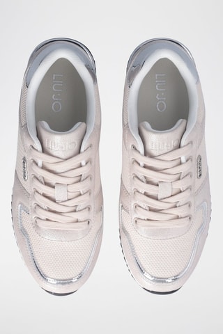 Sneakers - Beige et argenté