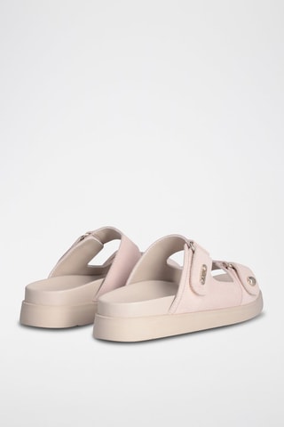 Mules en cuir - Beige