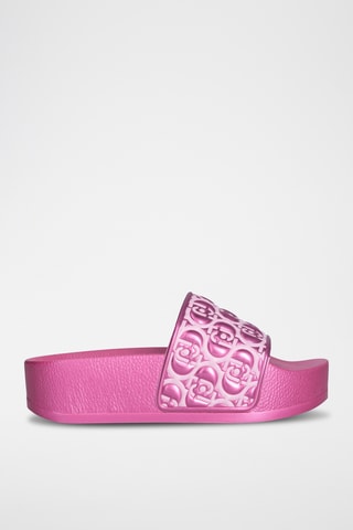 Claquettes plateformes - Rose