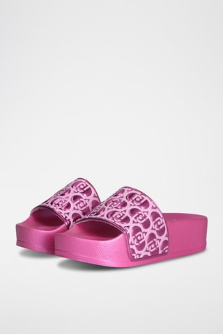 Claquettes plateformes - Rose