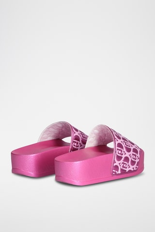 Claquettes plateformes - Rose