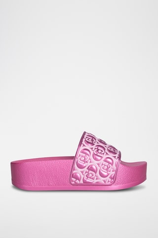 Claquettes plateformes - Rose