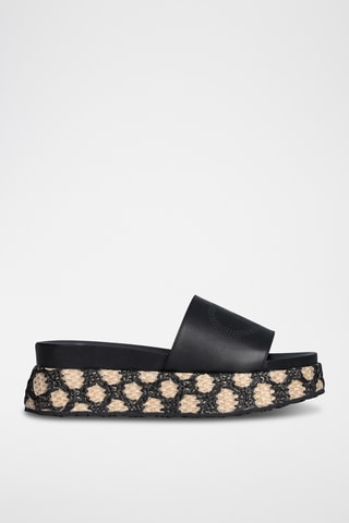 Mules plateformes - Noir