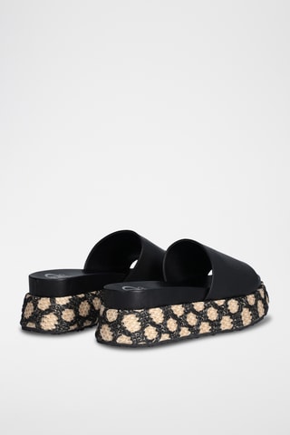 Mules plateformes - Noir