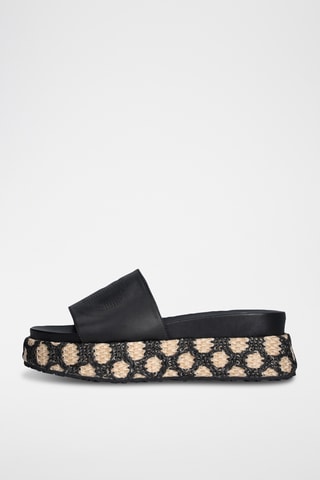 Mules plateformes - Noir