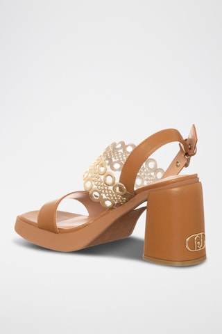 Sandales à talons Gisele - Marron