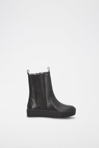 Bottines en cuir de veau Alicia - Noir