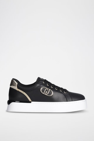 Baskets en cuir Pretty - Noir