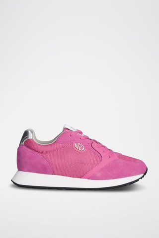Baskets en nubuck Vibe - Rose et argenté