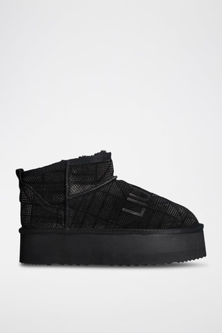 Bottines en cuir - Noir