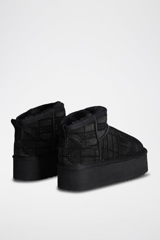 Bottines en cuir - Noir