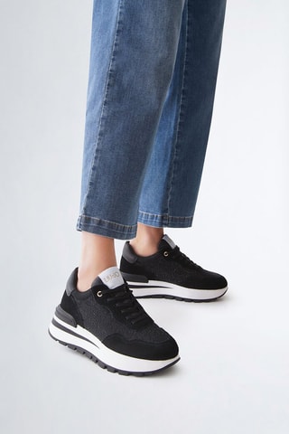 Baskets en cuir Amazing - Doré et noir