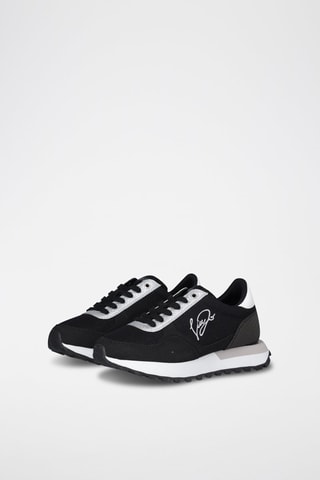 Sneakers plateformes Evelyn - Noir et blanc