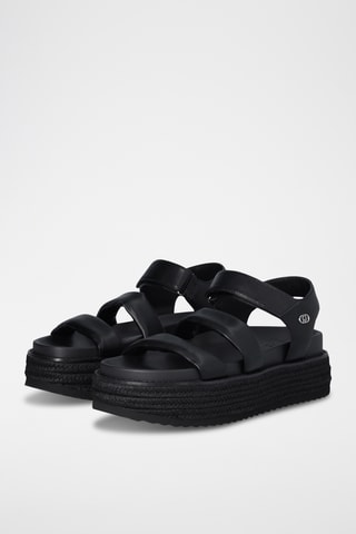 Sandales plateformes - Noir