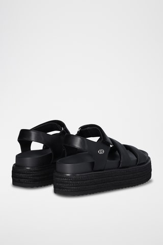Sandales plateformes - Noir