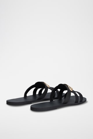 Mules en cuir - Noir