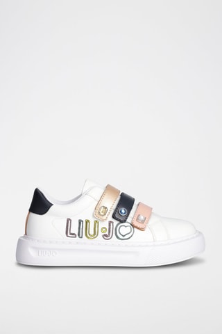 Baskets plateformes Kylie - Blanc et rose
