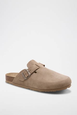 Sabots en nubuck - Marron