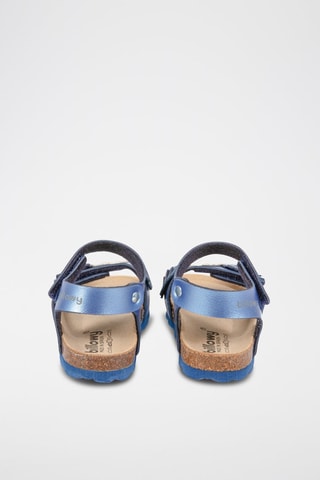 Sandales Rosso - Bleu, argenté et gris