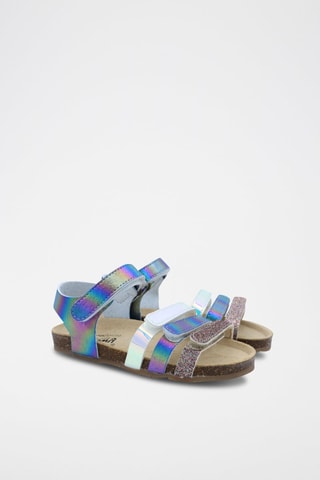 Sandales tie and dye Rosso - Blanc, rose, bleu et vert