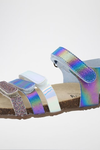 Sandales tie and dye Rosso - Blanc, rose, bleu et vert