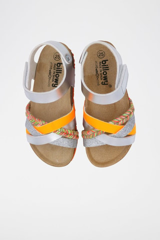 Sandales Rosso - Beige, rouge, vert, orange et argenté