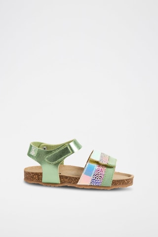 Sandales - Blanc, bleu, vert et rose
