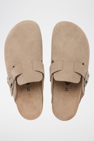 Sabots en nubuck Zueco - Marron