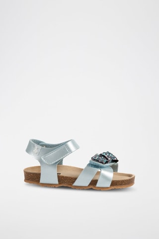 Sandales - Bleu, rose et doré