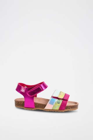 Sandales - Bleu, jaune, violet et rose