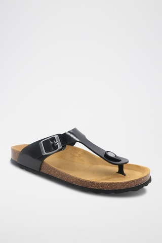 Tongs vernies - Noir