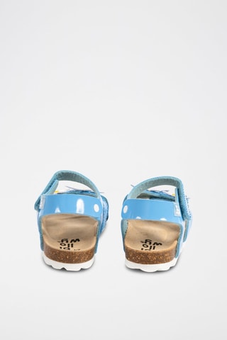Sandales vernies - Blanc, bleu et jaune