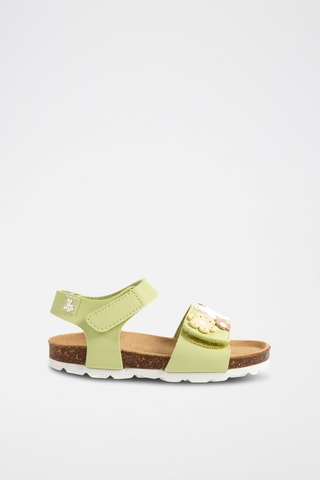 Sandales - Blanc, vert, jaune et violet