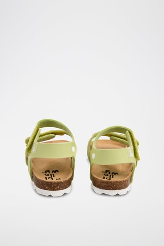 Sandales - Blanc, vert, jaune et violet