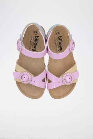 Sandales vernies Rosso - Bleu, jaune et rose