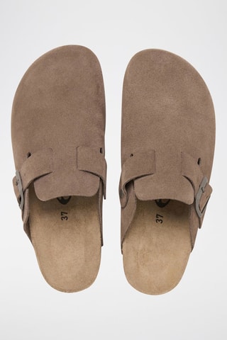 Sabots en nubuck Zueco - Marron