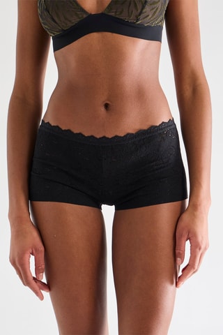 Shorty en dentelle Stili - Noir