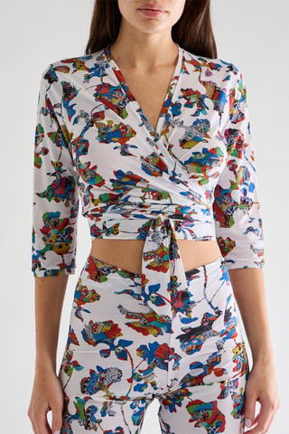 Crop top portefeuille de plage Luiza - Unique