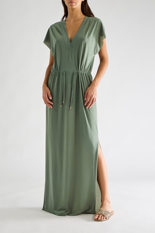 Robe longue Taya - Amande