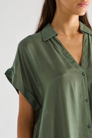 Blouse-jurk Chesna - Amandelkleurig