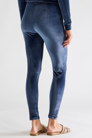 Legging en velours Tricy - Bleu