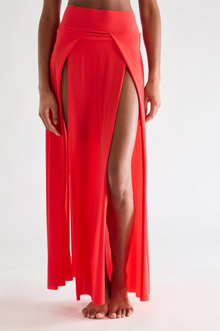 Strandrok Hoge Taille Jax - Rood