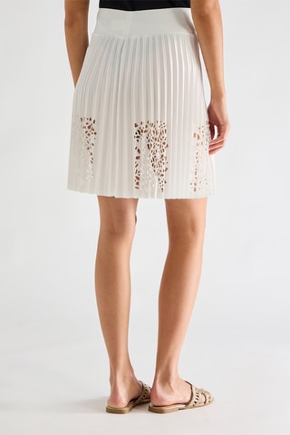 Plissérok Hoge Taille Josy - Ecume