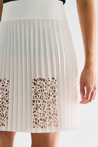 Plissérok Hoge Taille Josy - Ecume