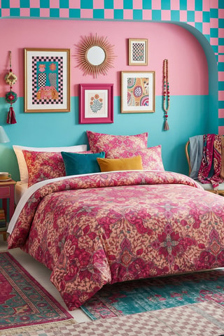 Parure de couette - Rose